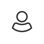 User icon vector, line outline person symbol isolated on white, profile silhouette pictogram or avatar, login or my account icon